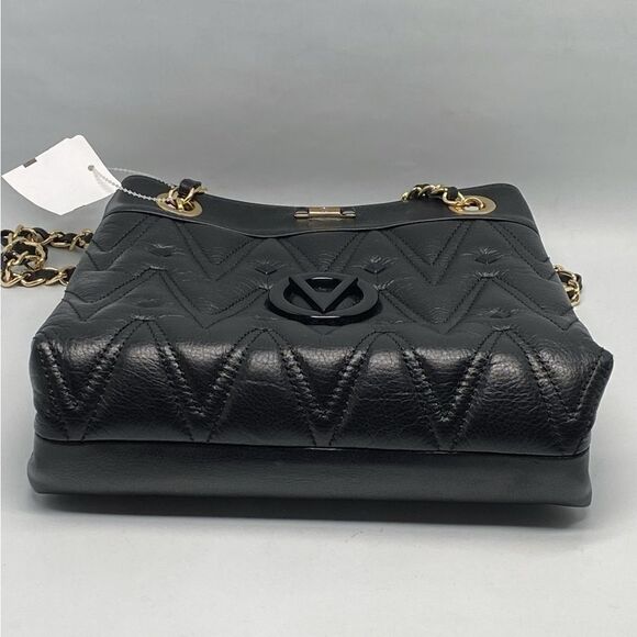 Mario Valentino Quilted Leather Shoulder Bag - Picture 4 of 12